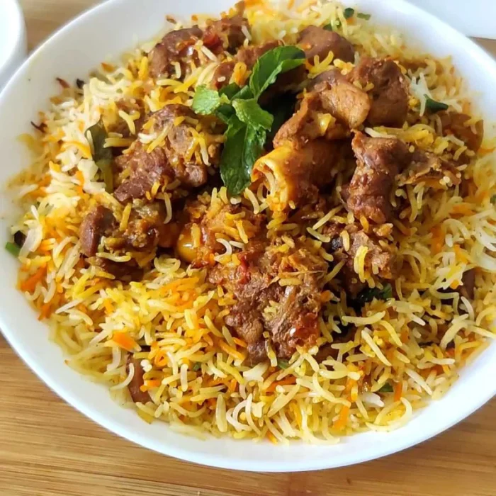 Mutton-Biryani-1-1.webp Goat Hazi Biryani Small 12 OZ (Each Order) - Image 1