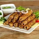 Chicken Seekh Kebab 2 PCS with Naan (Each)