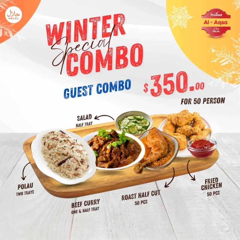 Al Aqsa Restaurant Bronx - Winter Guest Combo For 50 person