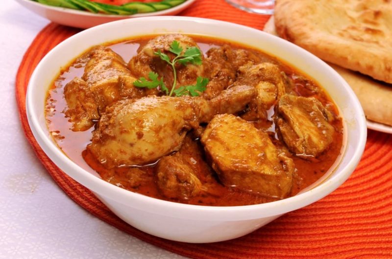 Indian red Spicy chicken curry