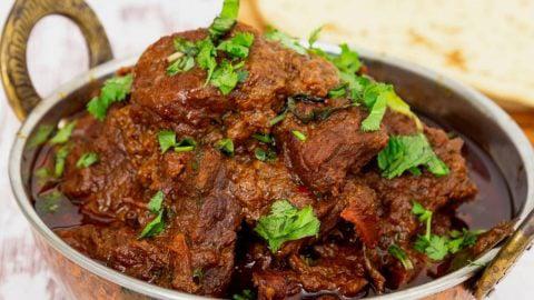 Mutton / Goat Curry with White Rice
