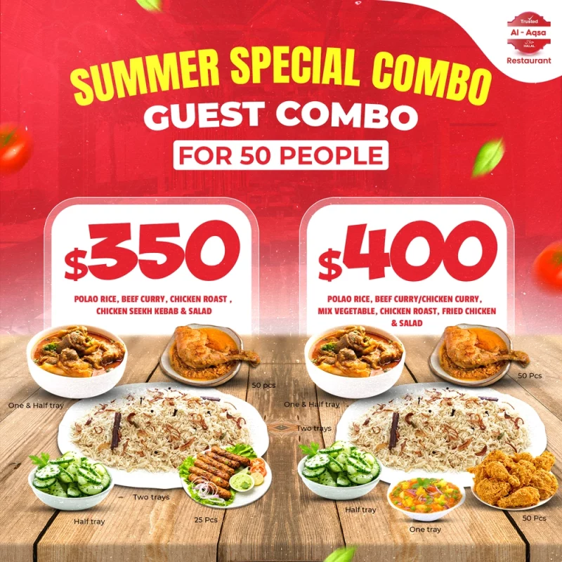 Guest Combo for 50 People