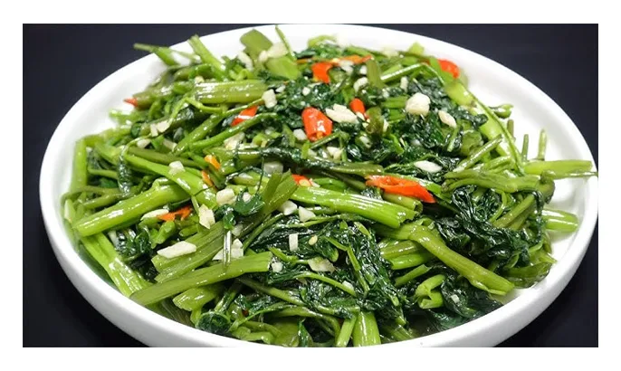 fried spinach or stir fry spinach